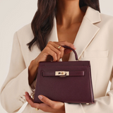 Harriette Handle Bag in Bordeaux