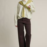 Button Down Shirt with Knit Scarf Set