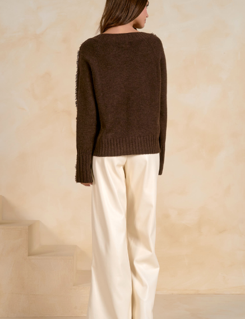 Fray Chocolate Sweater