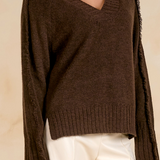 Fray Chocolate Sweater