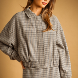 Charlie Houndstooth Pattern Jacket