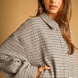 Charlie Houndstooth Pattern Jacket