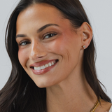 18K Gold Baguette Stud Earrings