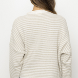 Maiven Cardigan - Mini Stripe in Cream