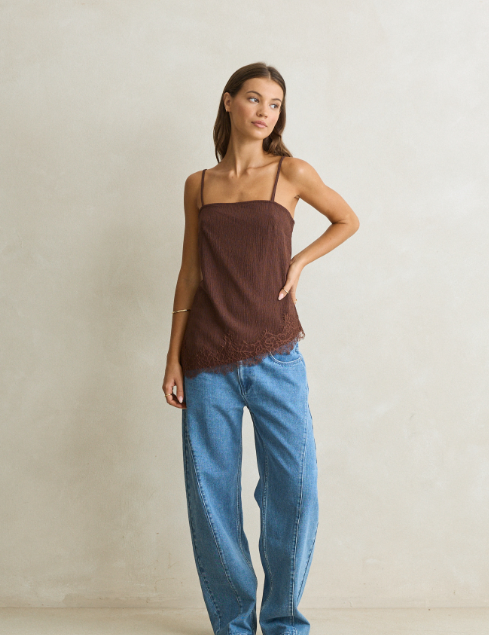 Dreamer Lace Trim Top