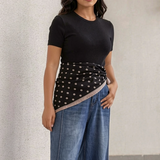 Scarf Black Polka Dot
