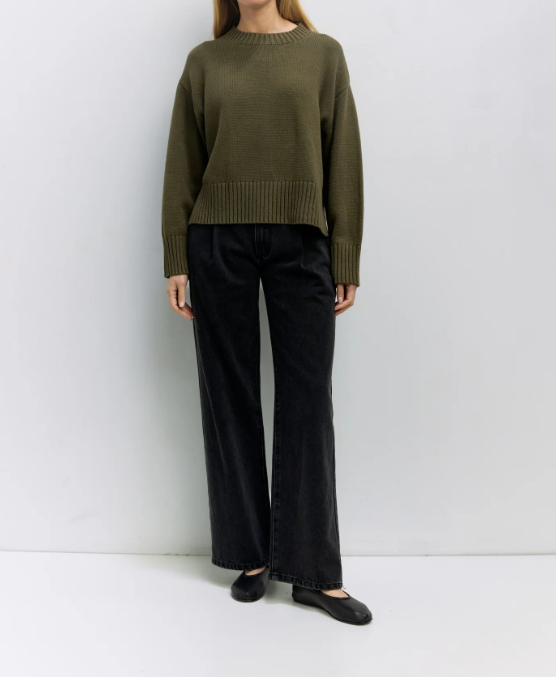 Asher Sweater - Brown & Olive