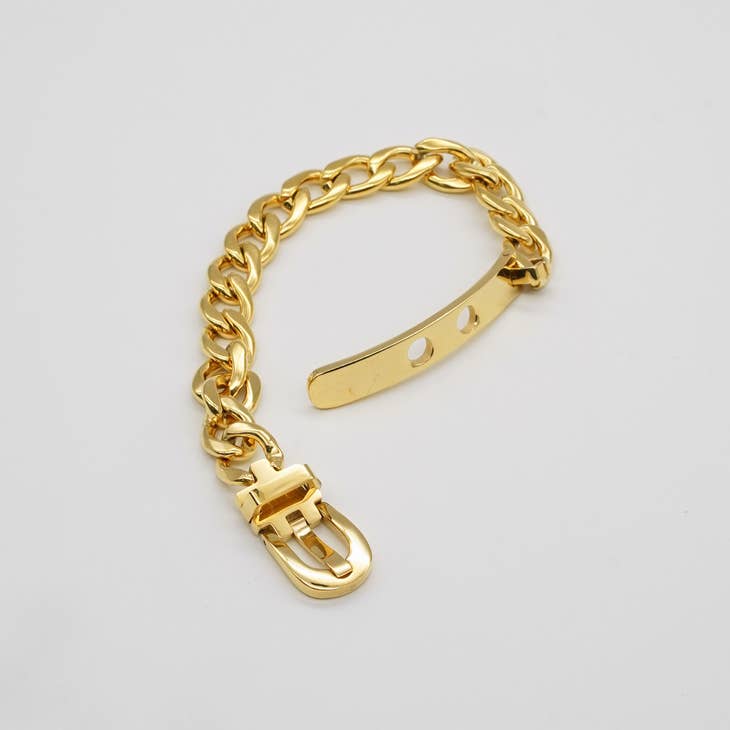 Belt Bracelet in Gold