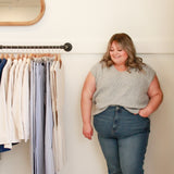 Zoe High Rise Straight Jean