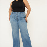 KanKan Plus High Rise Wide Leg Denim