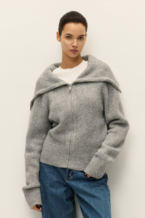 Leigh Zip Up Sweater