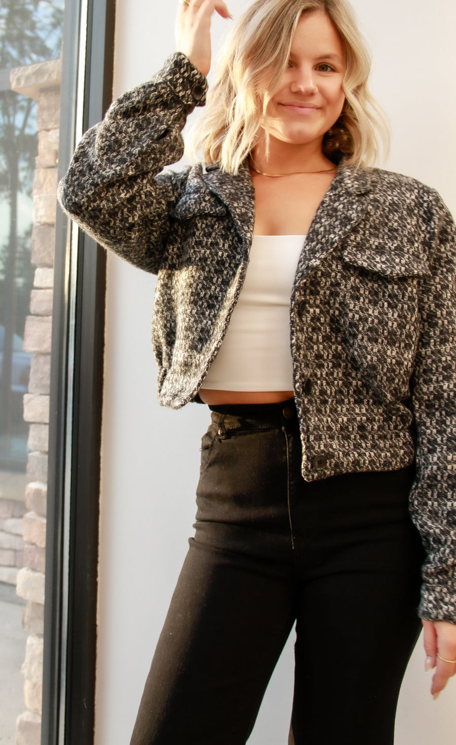 Night Out Crop Jacket
