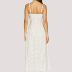 embroidered white midi dress 