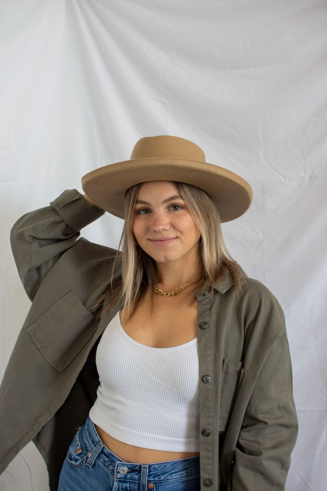 The Sadie Fashionable Womens Hat Front View